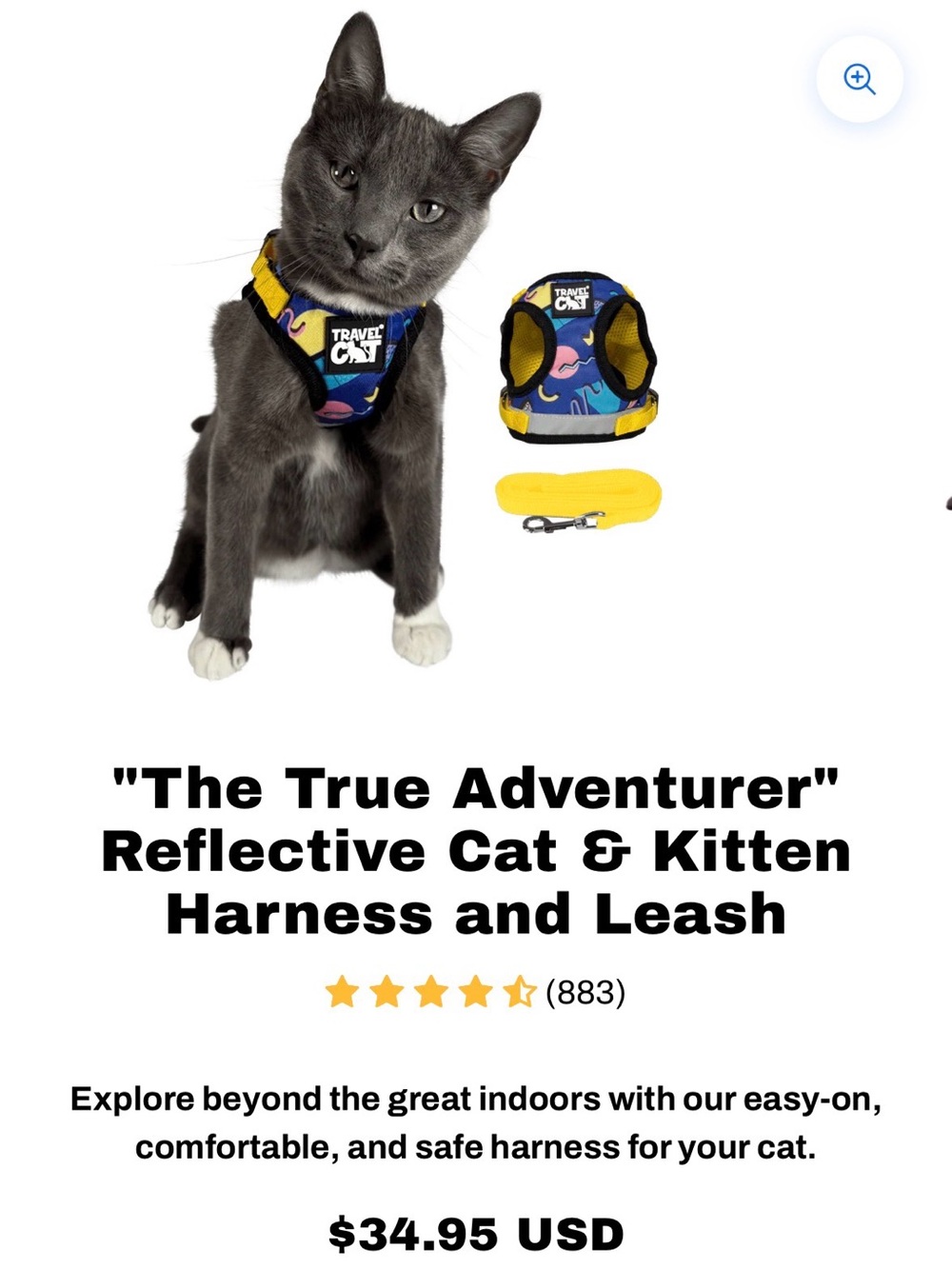 Travel Cat Harness Set - Picture 8 of 9